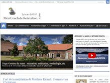 Tablet Screenshot of moncoachderelaxation.com
